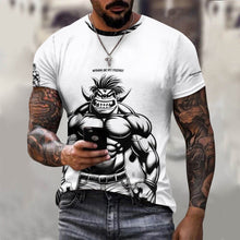 Load image into Gallery viewer, Men&#39;s Cotton T-shirt Fitness themeswole, wanna be my friend print
