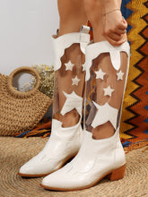 Load image into Gallery viewer, Star Point Toe Block Heel Boots
