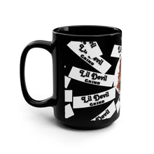 Load image into Gallery viewer, Mug - Lil Devil Grind Coffee Design - 15oz Black Mug
