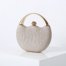 Load image into Gallery viewer, Retro Glittering Powder Portable Cocktail Bag Arc Dinner Bag Beaded Bag Evening Bag
