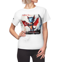 Load image into Gallery viewer, Women&#39;s Tee - Valentine&#39;s Day Dragon Love
