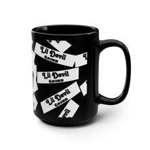 Load image into Gallery viewer, Mug - Lil Devil Grind Coffee Design - 15oz Black Mug
