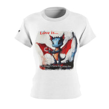 Load image into Gallery viewer, Women&#39;s Tee - Valentine&#39;s Day Dragon Love
