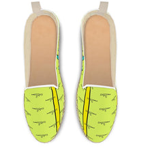 Load image into Gallery viewer, #428 cnl men’s loafer espadrilles lime/gun print
