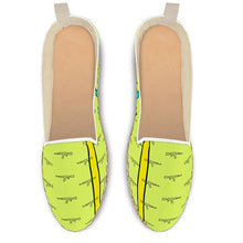 Load image into Gallery viewer, #428 cnl men’s loafer espadrilles lime/gun print
