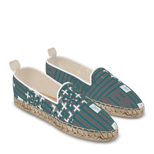 Load image into Gallery viewer, #430 cnl Men’s Loafer Espadrilles grey and teal
