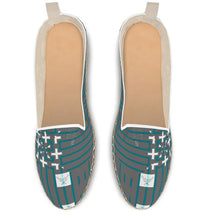 Load image into Gallery viewer, #430 cnl Men’s Loafer Espadrilles grey and teal
