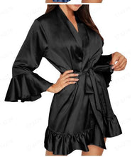 Load image into Gallery viewer, Midnight Charm Sexy Lingerie Sexy Lingerie Nightgown Home Pajamas
