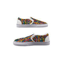 Load image into Gallery viewer, Men&#39;s Slip On Sneakers Surf and Skull print
