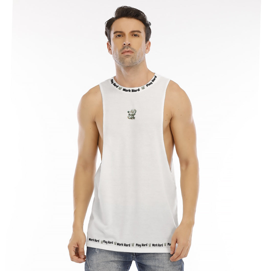 All-Over Print Men's O-neck Long Tank Top dragon whph