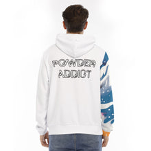 Load image into Gallery viewer, All-Over Print Men&#39;s Hoodie With Placket Double Zipper powder addict
