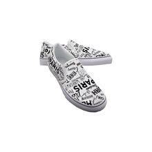 Load image into Gallery viewer, Women&#39;s Slip On Sneakers Paris logo print
