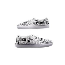 Load image into Gallery viewer, Women&#39;s Slip On Sneakers Paris logo print
