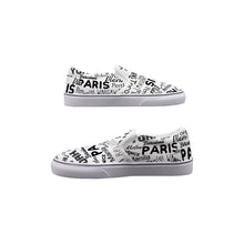 Load image into Gallery viewer, Women&#39;s Slip On Sneakers Paris logo print
