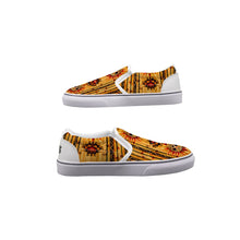 Load image into Gallery viewer, Men&#39;s Slip On Sneakers sun/skull print
