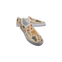 Load image into Gallery viewer, Women&#39;s Slip On Sneakers Christmas print
