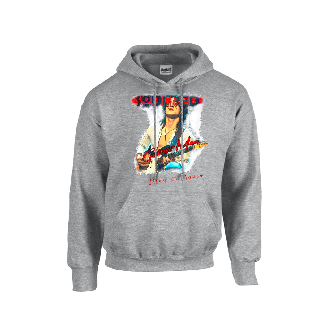 Men's Hoodie For The USA |Gildan 18500  Single DTF guitar man