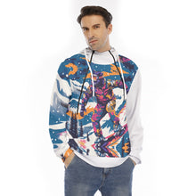 Load image into Gallery viewer, All-Over Print Men&#39;s Hoodie With Placket Double Zipper powder addict
