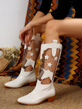 Load image into Gallery viewer, Star Point Toe Block Heel Boots
