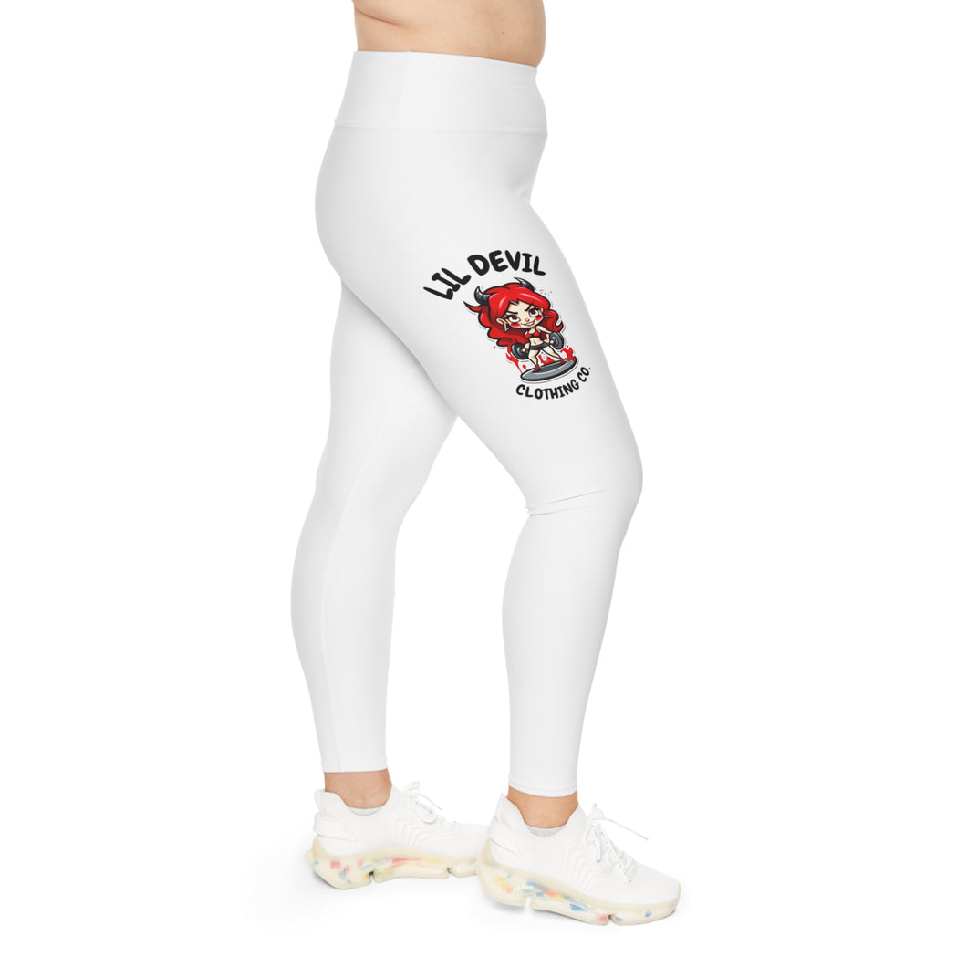 Plus Size Leggings (AOP) LilDevil fitness print