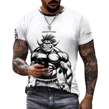 Load image into Gallery viewer, Men&#39;s Cotton T-shirt Fitness themeswole, wanna be my friend print
