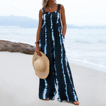 Load image into Gallery viewer, Summer Printed Sleeveless Loose Casual Sling Wide Leg for Women Jumpsuit
