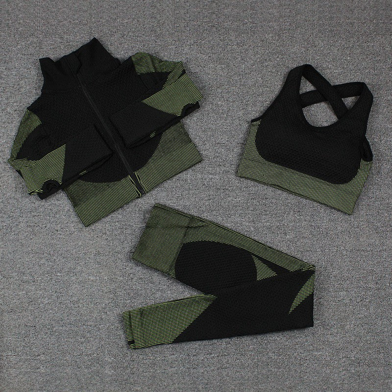 Army Green Yoga Suit