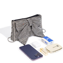 Load image into Gallery viewer, Bow Crystal Women Diamond King Diamond Evening Bag Full Diamond Dinner Cheongsam Crossbody Chain Bag
