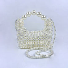 Load image into Gallery viewer, Popular Hand Woven Large Pearl Tote Shoulder Bag Socialite High Grade Dinner Bag
