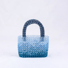 Load image into Gallery viewer, Arrival Transparent Horn Pearl Acrylic Handbag Exquisite High Quality Hand Woven Handbag
