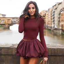 Load image into Gallery viewer, Women Clothing Tight Backless Kinked Top Bud Skirt Elegant Sets
