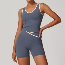 Load image into Gallery viewer, Vest Shorts Blue Gray
