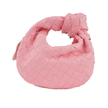 Load image into Gallery viewer, Mini Woven Bag Handmade Croissant Gold Hardware Dumpling Cloud Bag Handbag
