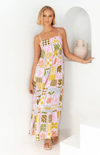 Load image into Gallery viewer, Summer Fresh Printed Personalized Back Cutout Sling Dress
