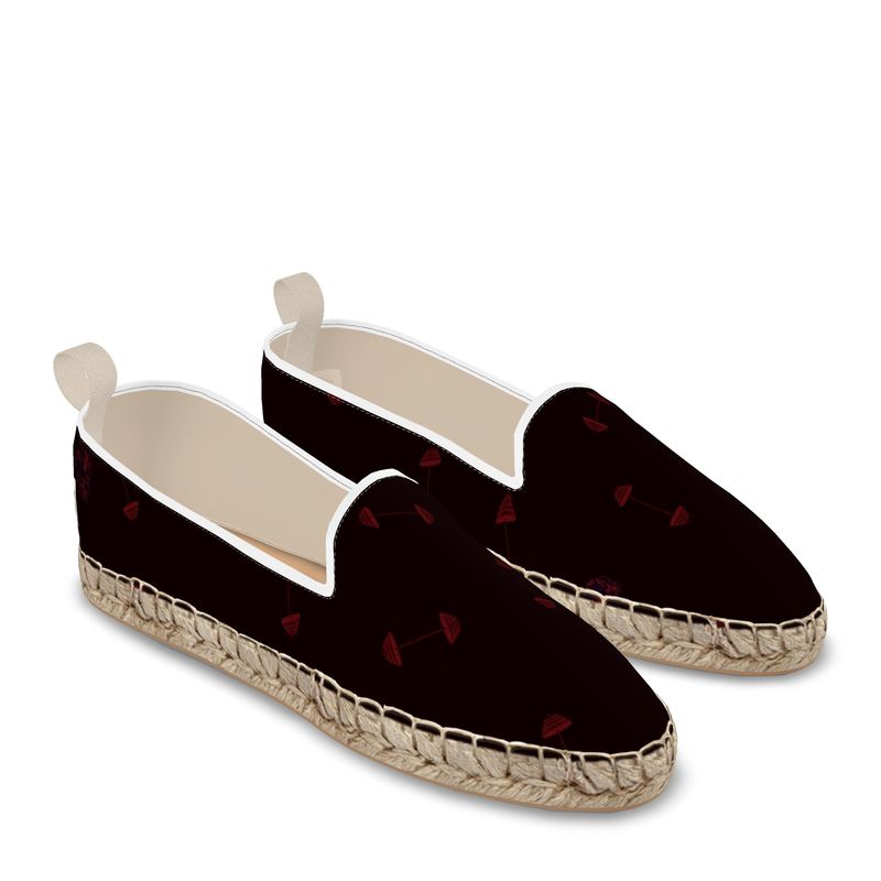 Loafer Espadrilles black/red swole print