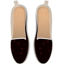 Load image into Gallery viewer, Loafer Espadrilles black/red swole print
