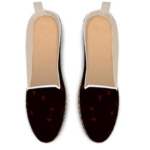 Load image into Gallery viewer, Loafer Espadrilles black/red swole print
