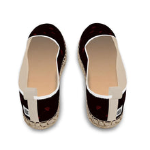 Load image into Gallery viewer, Loafer Espadrilles black/red swole print
