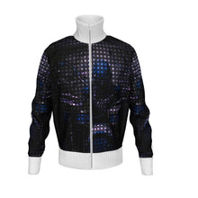 Load image into Gallery viewer, Men’s tracksuit jacket blk drummer print
