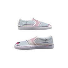 Load image into Gallery viewer, Women&#39;s Slip On Sneakers  249 pink rose, print
