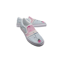 Load image into Gallery viewer, Women&#39;s Slip On Sneakers  249 pink rose, print
