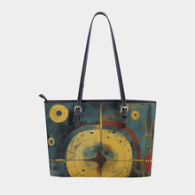 Load image into Gallery viewer, Women&#39;s Tote Bag | PU 321 clock abstract print
