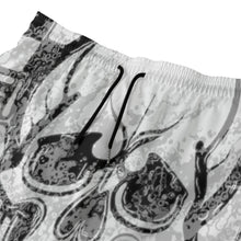 Load image into Gallery viewer, All-Over Print Men‘s Beach Shorts With Lining summer vibes skull b/w print
