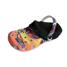 Load image into Gallery viewer, Mc#1 Men&#39;s Classic Clogs with Fleece motorcycle print
