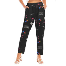 Load image into Gallery viewer, All-Over Print Women&#39;s Loose Straight-leg Pants music lovers
