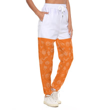 Load image into Gallery viewer, All-Over Print Women&#39;s Casual Pants 246 orange pumpkins, print
