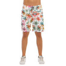 Load image into Gallery viewer, All-Over Print Men&#39;s Beach Shorts With Elastic Waist summer vibes palms
