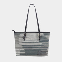 Load image into Gallery viewer, Women&#39;s Tote Bag | PU 322 silver print
