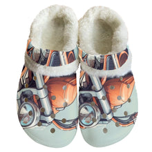 Load image into Gallery viewer, MC #4 Men&#39;s Classic Clogs with Fleece motorcycle print
