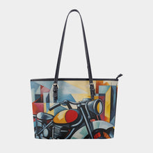 Load image into Gallery viewer, Women&#39;s Tote Bag | PU 295 abstract, motorcycle
